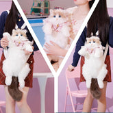 Handcrafted Mini Plush Cat Backpack